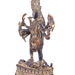 Pure Brass Vintage Kali Dashbhuja Idol | 10.5" Sacred Art | 2kg Ten-Armed Masterpiece | Divine Mother Energy | Jaipurio